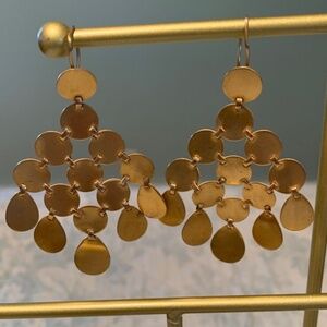 Banana Republic Statement Dangling Gold-Plated Earrings